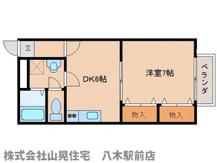 奈良県橿原市南八木町2丁目【アパート】の間取り