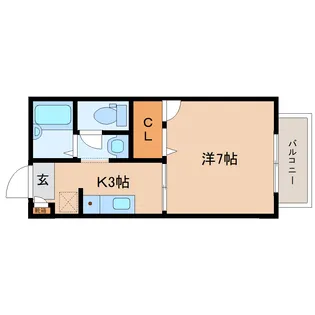 ラポールⅤ【1階】の間取り