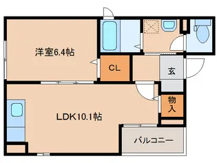 アプリコット【2階】の間取り