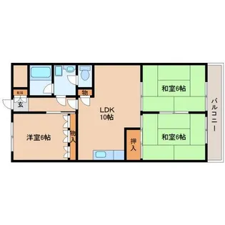 奈良県生駒市小平尾町【マンション】の間取り