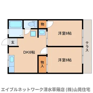 静岡県静岡市清水区御門台【アパート】の間取り
