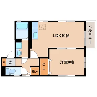 奈良県奈良市紀寺町【アパート】の間取り