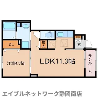 ハーモニーRH【1階】の間取り