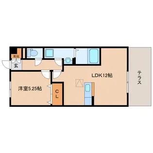 奈良県奈良市古市町【アパート】の間取り