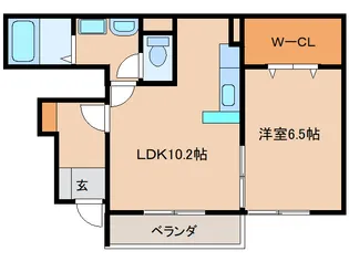 奈良県天理市富堂町【アパート】の間取り