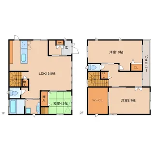 京都府木津川市梅美台3丁目【一戸建】の間取り