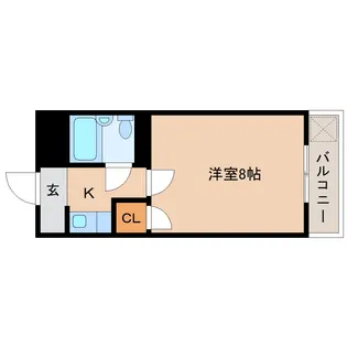 信貴マンション【1階】の間取り