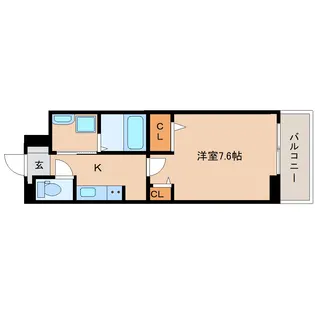 奈良県磯城郡田原本町【アパート】の間取り