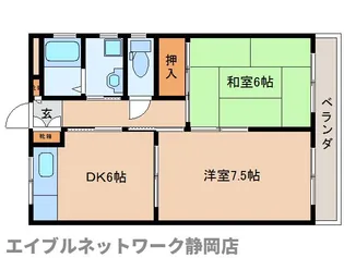 静岡県静岡市駿河区寺田【マンション】の間取り