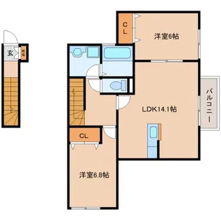 ZEN【2階】の間取り