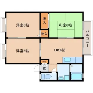 奈良県奈良市七条1丁目【アパート】の間取り