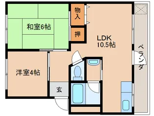 奈良県奈良市菅原東1丁目【マンション】の間取り