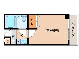 コーポ三和新大宮Ⅱ号館【2階】の間取り