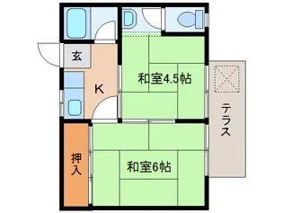奈良県大和郡山市九条町【アパート】の間取り