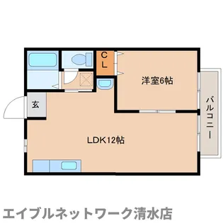 静岡県静岡市清水区大内新田【アパート】の間取り