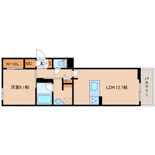 奈良県奈良市南袋町【マンション】の間取り