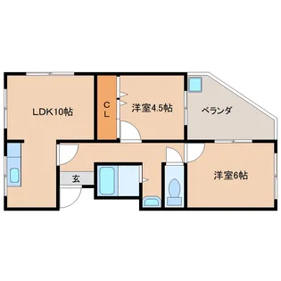 奈良県奈良市あやめ池南6丁目【マンション】の間取り