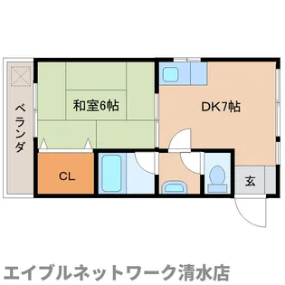 静岡県静岡市清水区旭町【マンション】の間取り