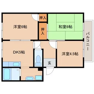 フレグランス谷口【1階】の間取り