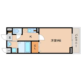ウエストメゾンA【2階】の間取り