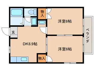 シャトレー富堂【2階】の間取り