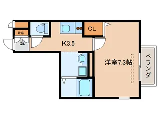 奈良県奈良市西大寺北町1丁目【アパート】の間取り