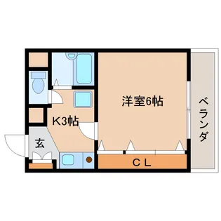 奈良県奈良市杉ヶ町【マンション】の間取り