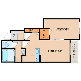 静岡県静岡市清水区新緑町【アパート】の間取り