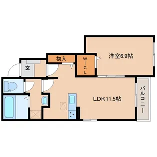 静岡県静岡市清水区新緑町【アパート】の間取り