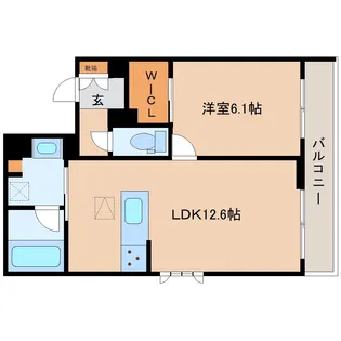 奈良県奈良市西大寺東町1丁目【マンション】の間取り
