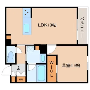 奈良県奈良市西大寺東町1丁目【マンション】の間取り