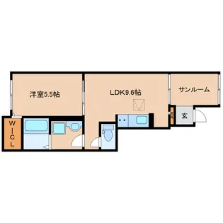 ル・ブコン【1階】の間取り