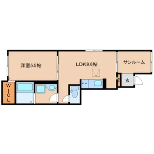 奈良県奈良市東九条町【アパート】の間取り