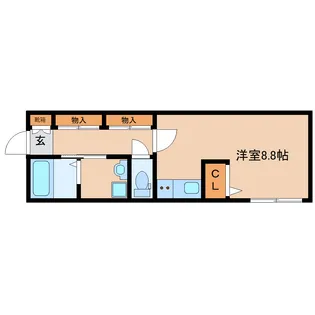 奈良県奈良市北市町【アパート】の間取り