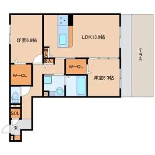 奈良県奈良市内侍原町【アパート】の間取り