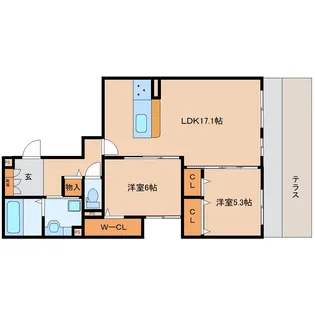 奈良県奈良市内侍原町【アパート】の間取り