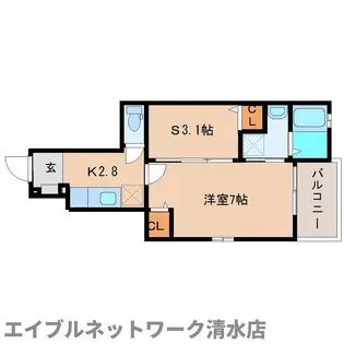 静岡県静岡市清水区西久保【アパート】の間取り