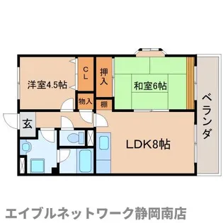 ファミーユ富士見【201号室】の間取り