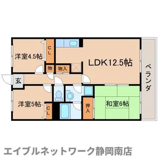 ファミーユ富士見【403号室】の間取り