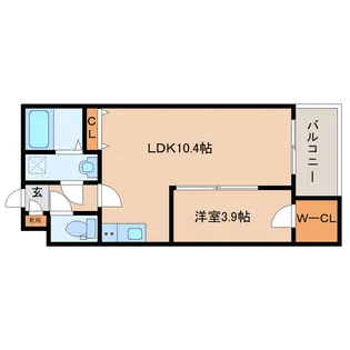 奈良県大和郡山市箕山町【アパート】の間取り