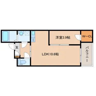 奈良県大和郡山市箕山町【アパート】の間取り