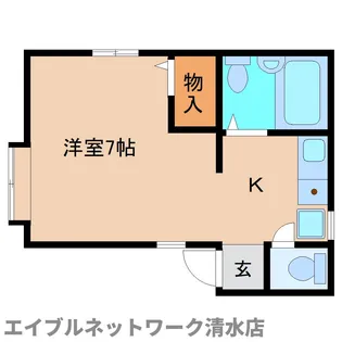静岡県静岡市清水区鶴舞町【アパート】の間取り