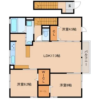 静岡県静岡市葵区北安東2丁目【アパート】の間取り