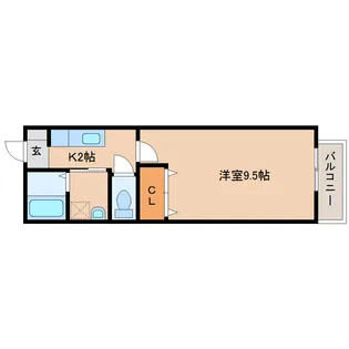 静岡県静岡市清水区北脇【アパート】の間取り