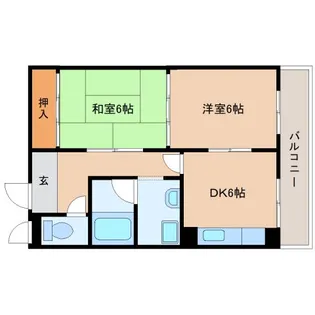 奈良県大和郡山市朝日町【マンション】の間取り