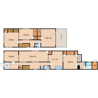 奈良県奈良市南袋町【一戸建】の間取り