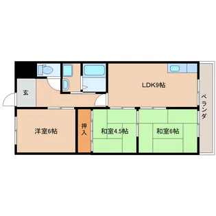 奈良県生駒市俵口町【マンション】の間取り