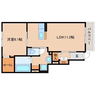 奈良県奈良市西九条町2丁目【アパート】の間取り