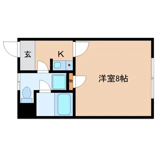 奈良県生駒郡平群町竜田川3丁目【アパート】の間取り