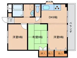 奈良県橿原市新賀町【マンション】の間取り